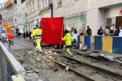 Cobblestones disappear from the Ghent Veldstraat